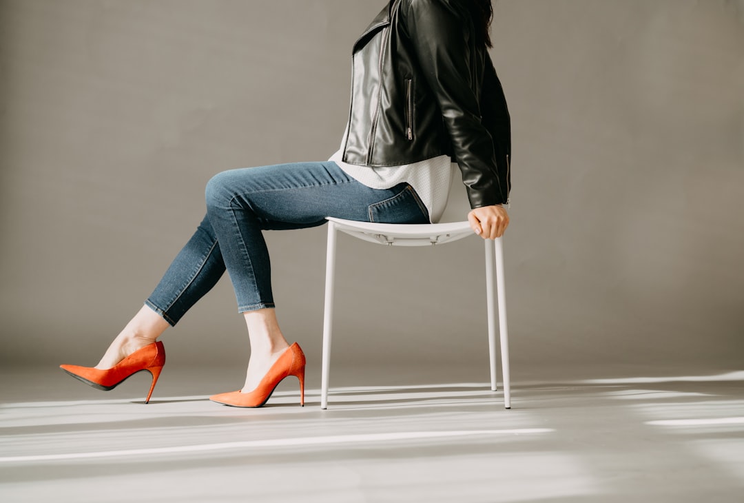 Photo leather leggings